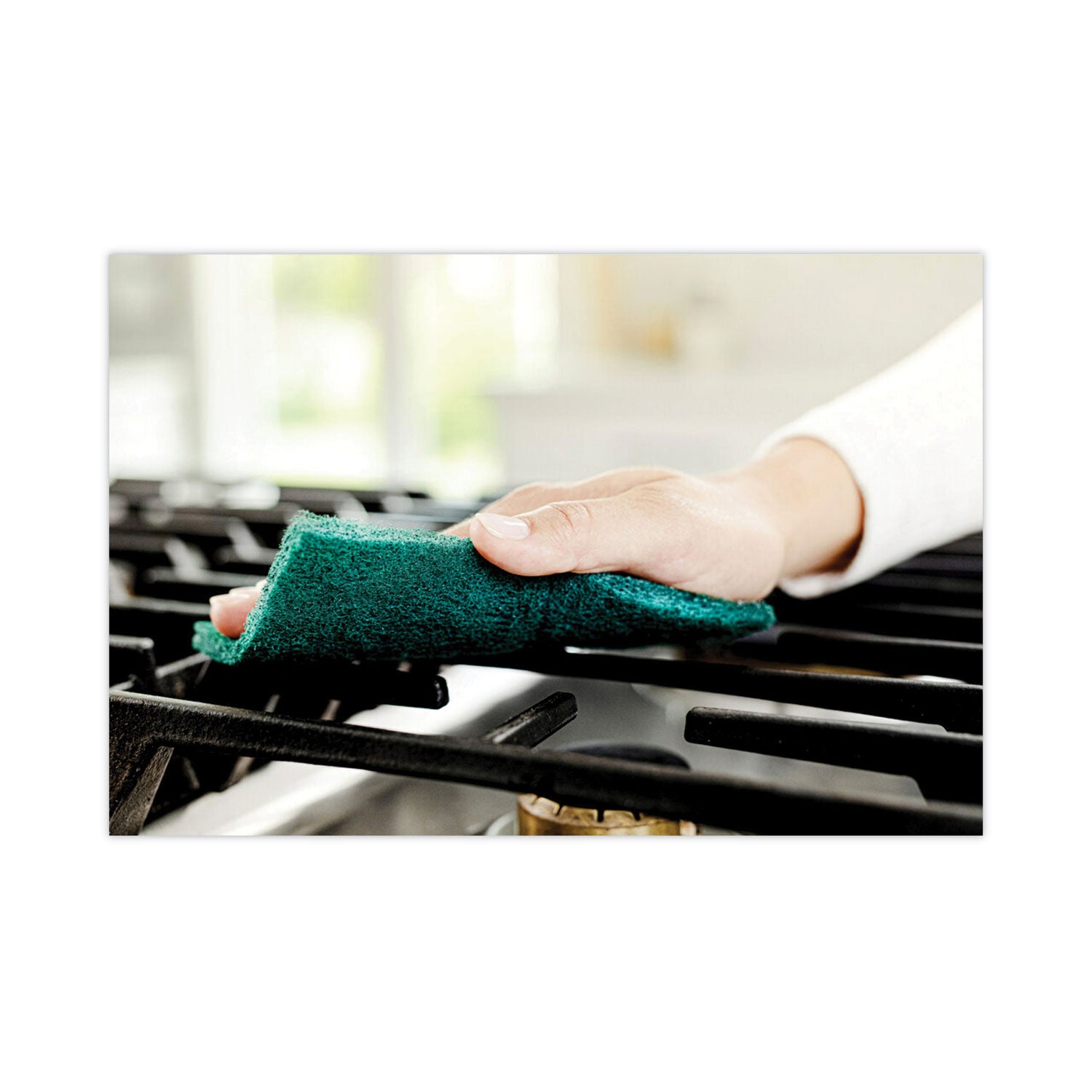 Scotch-Brite Heavy-Duty Scouring Pad, 3.8 x 6, Green, 5/Carton (2265)