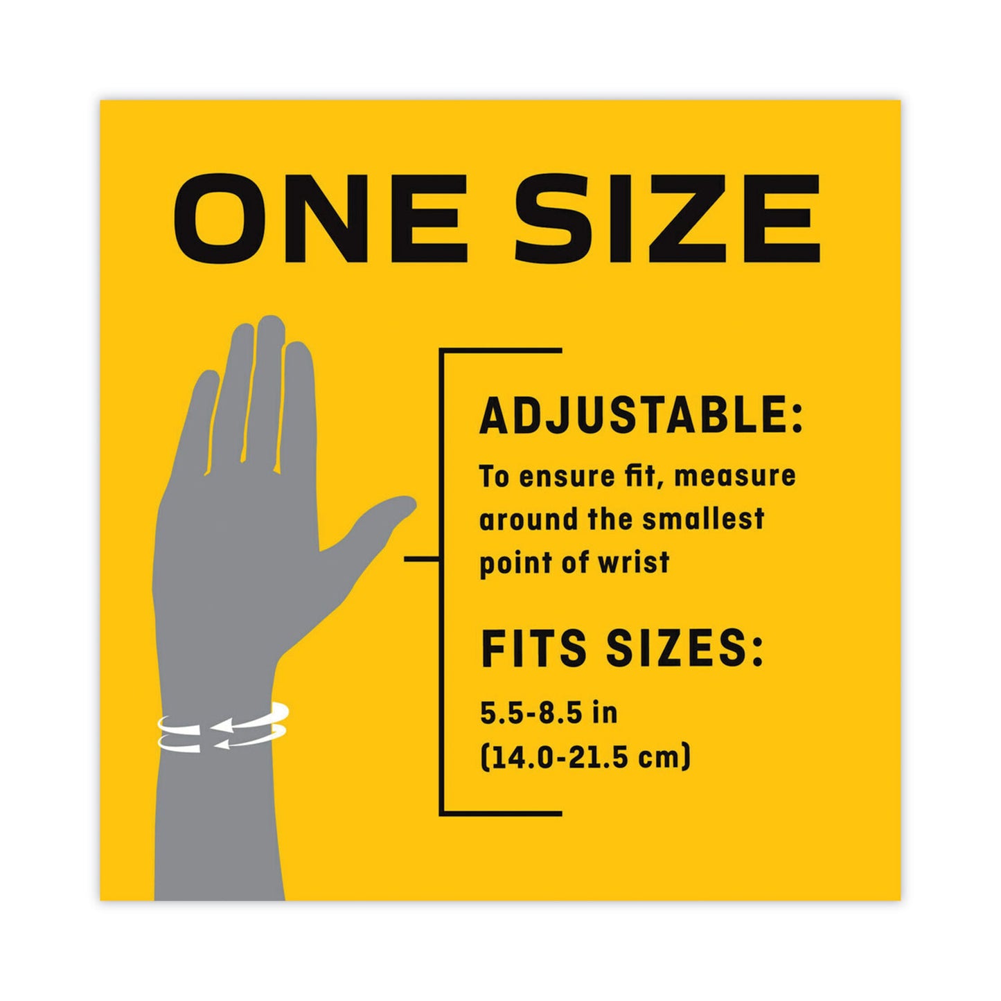 FUTURO Adjustable Reversible Splint Wrist Brace, Fits Wrists 5.5" to 8.5", Black (10770EN)