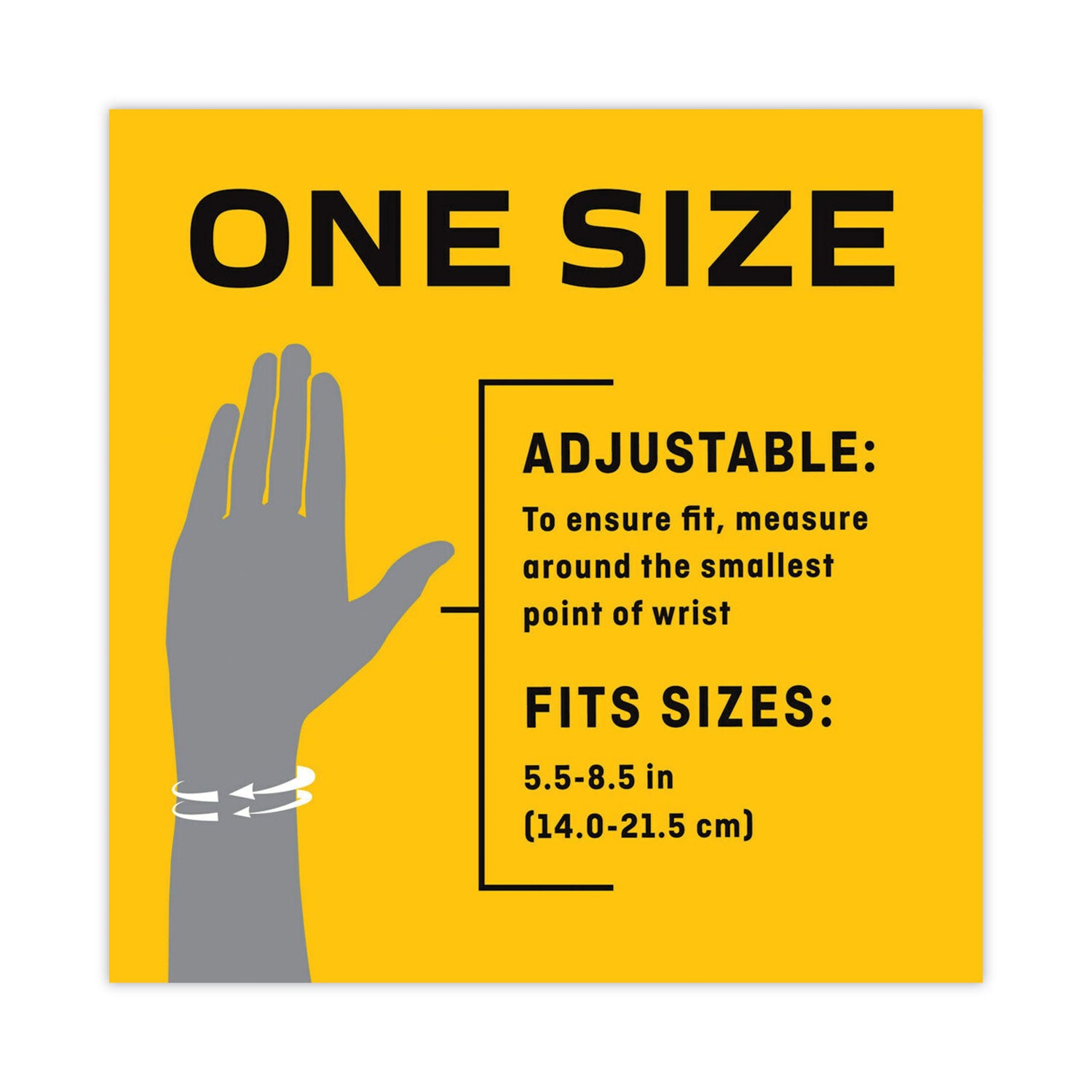 FUTURO Adjustable Reversible Splint Wrist Brace, Fits Wrists 5.5" to 8.5", Black (10770EN)