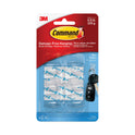 Command Clear Hooks and Strips, Mini, Plastic, 0.5 lb Capacity, 6 Hooks and 8 Strips/Pack (17006CLRES)