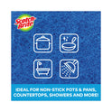 Scotch-Brite Non-Scratch Scour Pads, Size 3 x 6, Blue, 10/Carton (62310)