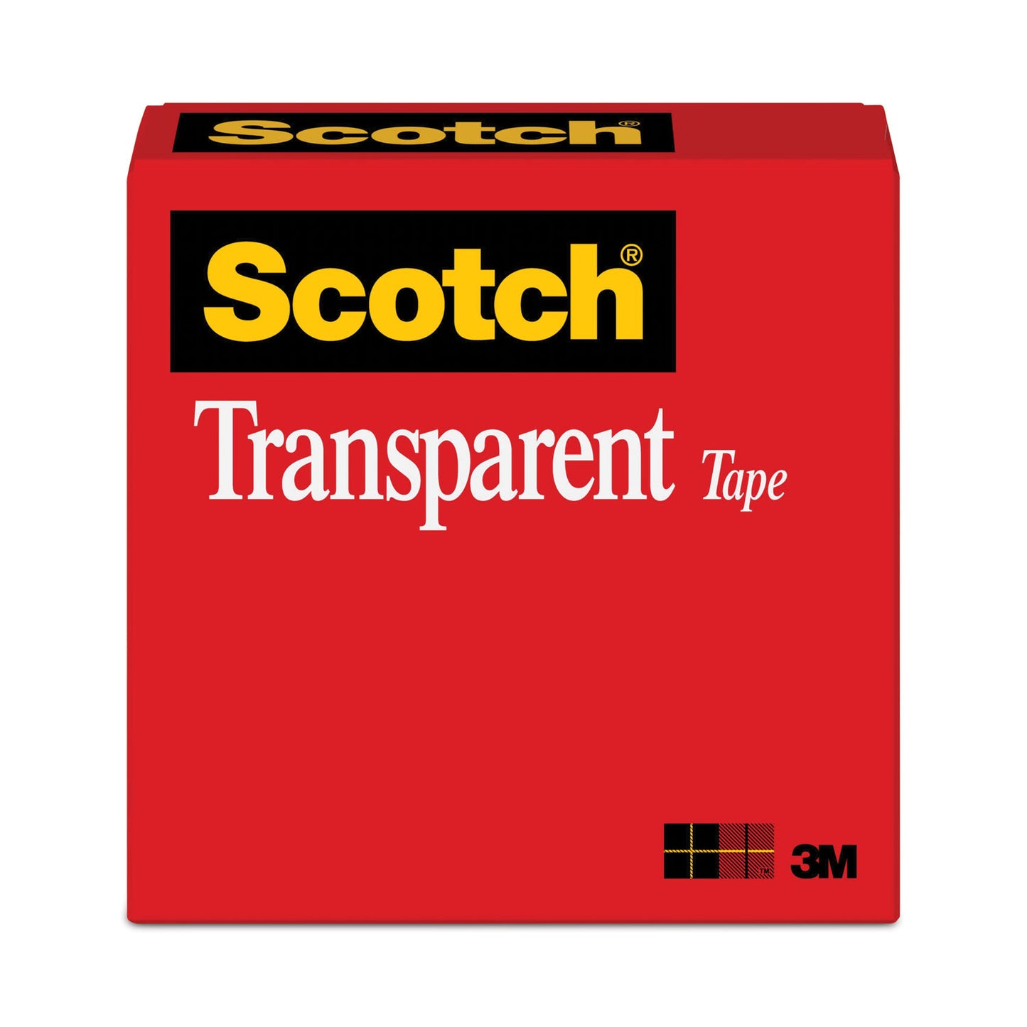 Scotch Transparent Tape, 3" Core, 0.75" x 72 yds, Transparent (600342592)