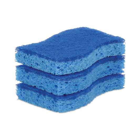 Scotch-Brite Non-Scratch Multi-Purpose Scrub Sponge, 4.4 x 2.6, 0.8" Thick, Blue, 3/Pack (MP38D)