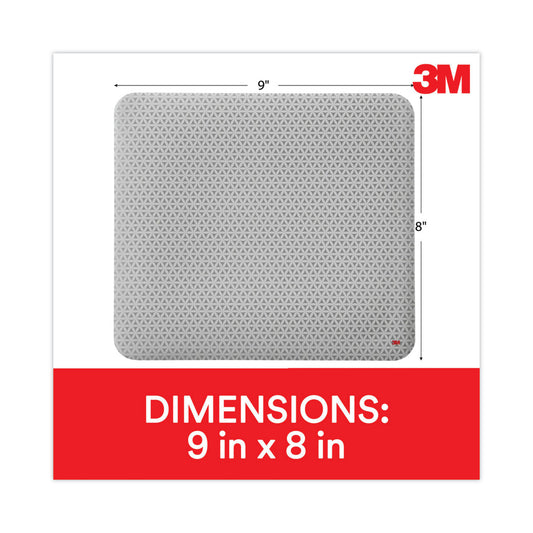 3M Precise Mouse Pad with Nonskid Back, 9 x 8, Bitmap Design (MP114BSD1)