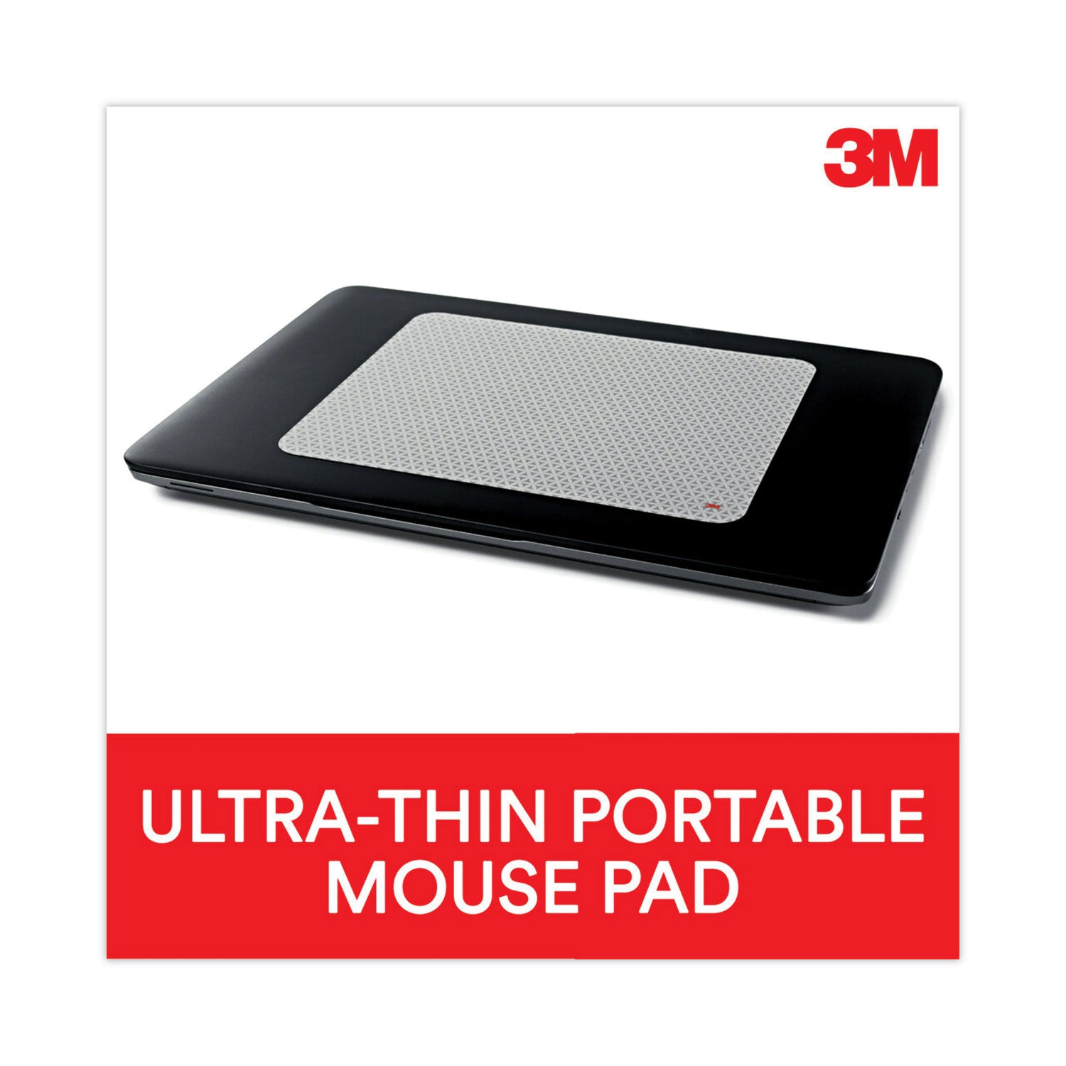 3M Precise Mouse Pad with Nonskid Repositionable Adhesive Back, 8.5 x 7, Bitmap Design (MP200PS)