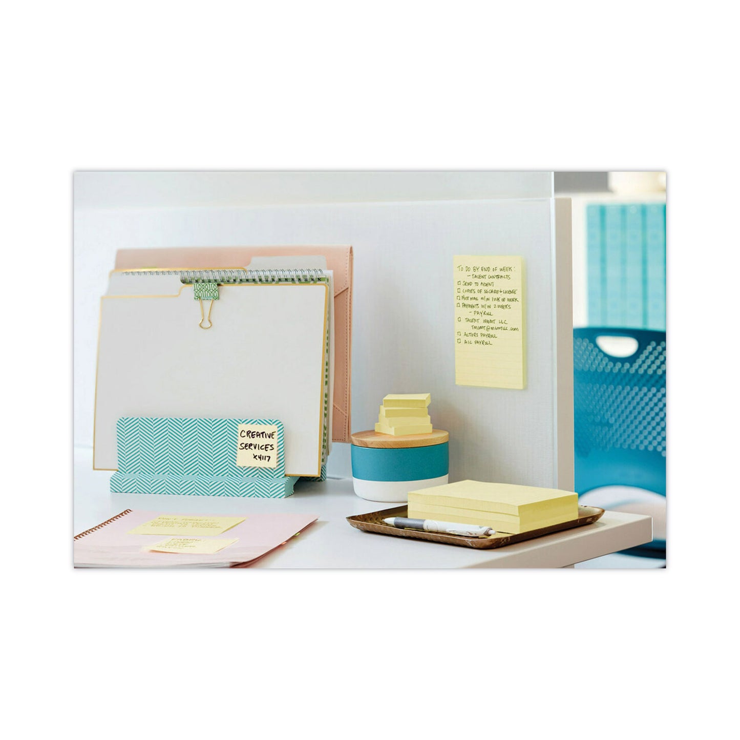 Post-it Original Canary Yellow Pop-up Refill, 3" x 5", Canary Yellow, 100 Sheets/Pad, 12 Pads/Pack (R350YW)