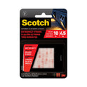 Scotch Extreme Fasteners, 1" x 1", White, 6/Pack (RFD7020)