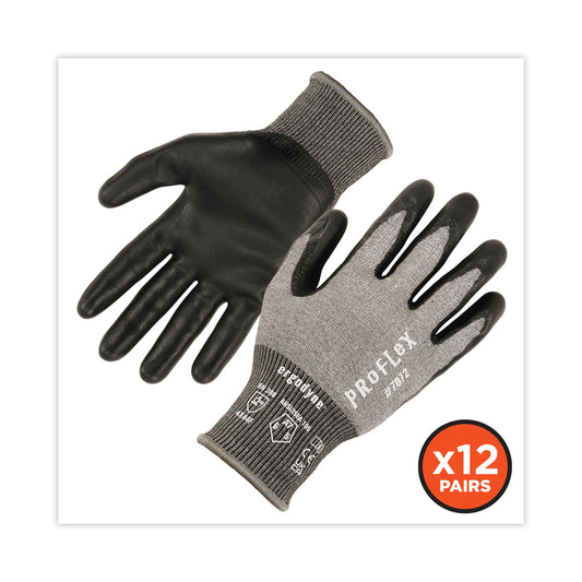 ergodyne ProFlex 7072 ANSI A7 Nitrile-Coated CR Gloves, Gray, Medium, 12 Pairs/Pack (10303)