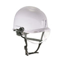 ergodyne Skullerz 8974V Class E Safety Helmet with 8991 Visor Kit, Clear Lens, 6-Point Ratchet Suspension, White (60215)