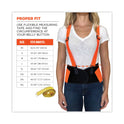 ergodyne ProFlex 100HV Economy Hi-Vis Spandex Back Support Brace, Medium, 30" to 34" Waist, Black/Orange (11883)