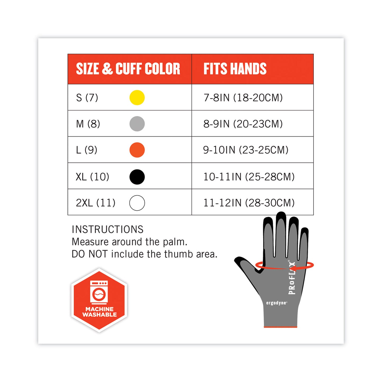 ergodyne ProFlex 7072 ANSI A7 Nitrile-Coated CR Gloves, Gray, X-Large, 12/Pairs/Pack (10305)