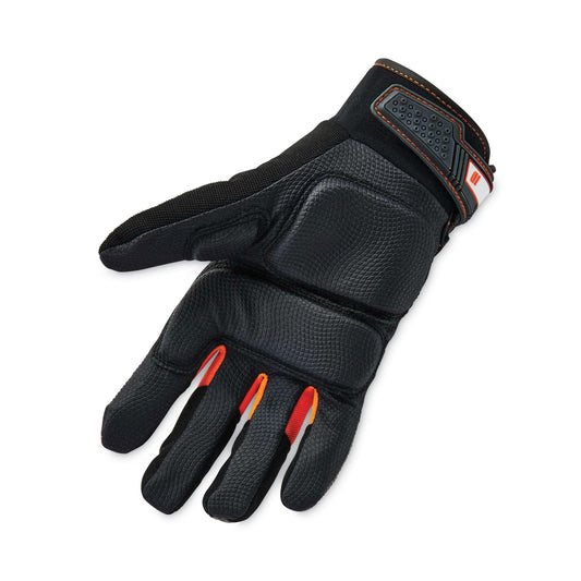 ergodyne ProFlex 9001 Full-Finger Impact Gloves, Black, Large, Pair (17774)