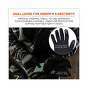 ergodyne ProFlex 825WP Thermal Waterproof Winter Work Gloves, Black, Medium, Pair (17603)