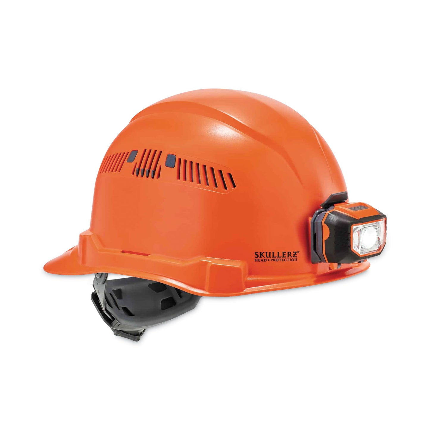 ergodyne Skullerz 8972LED Class C Hard Hat Cap Style with LED Light, Orange (60147)