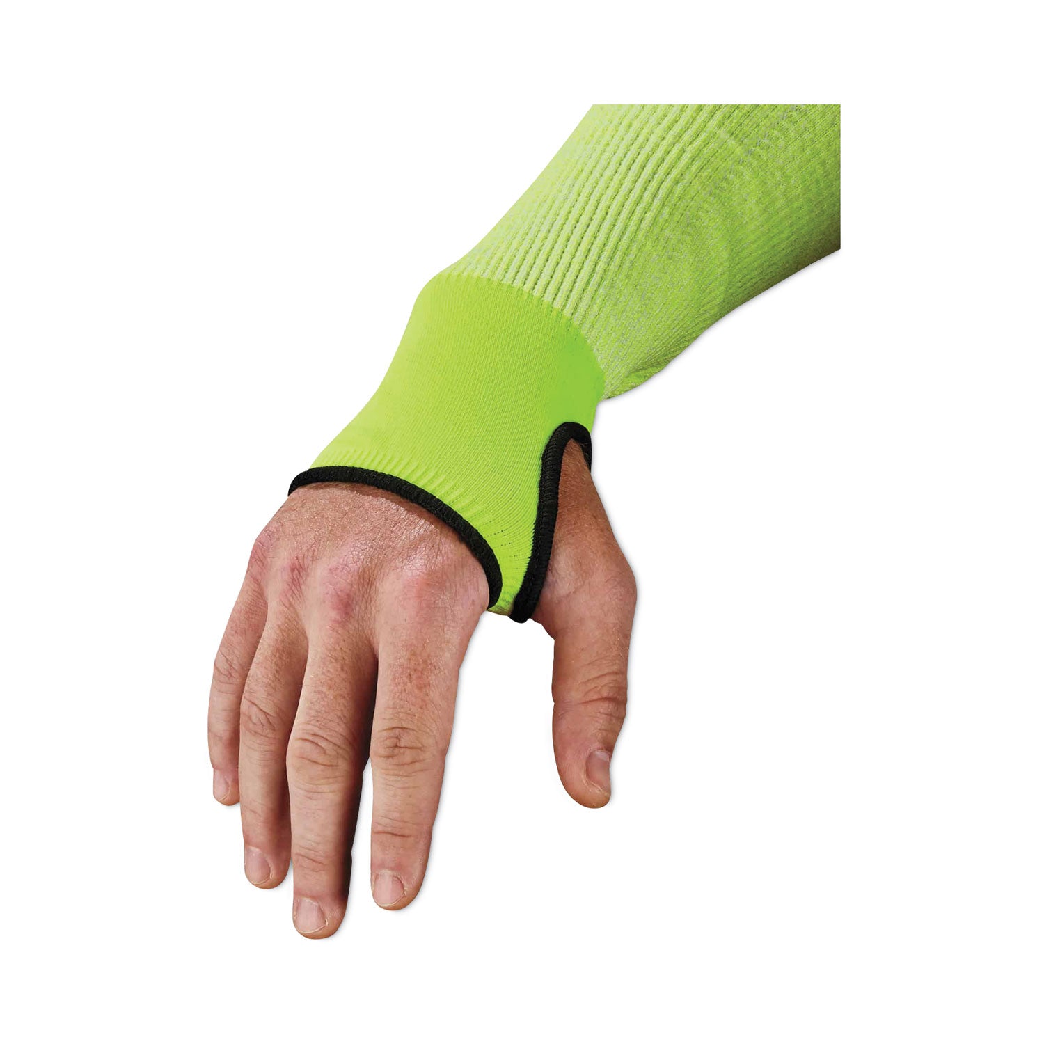 ergodyne ProFlex 7941-PR CR Protective Arm Sleeve, 22", Lime, Pair (17945)