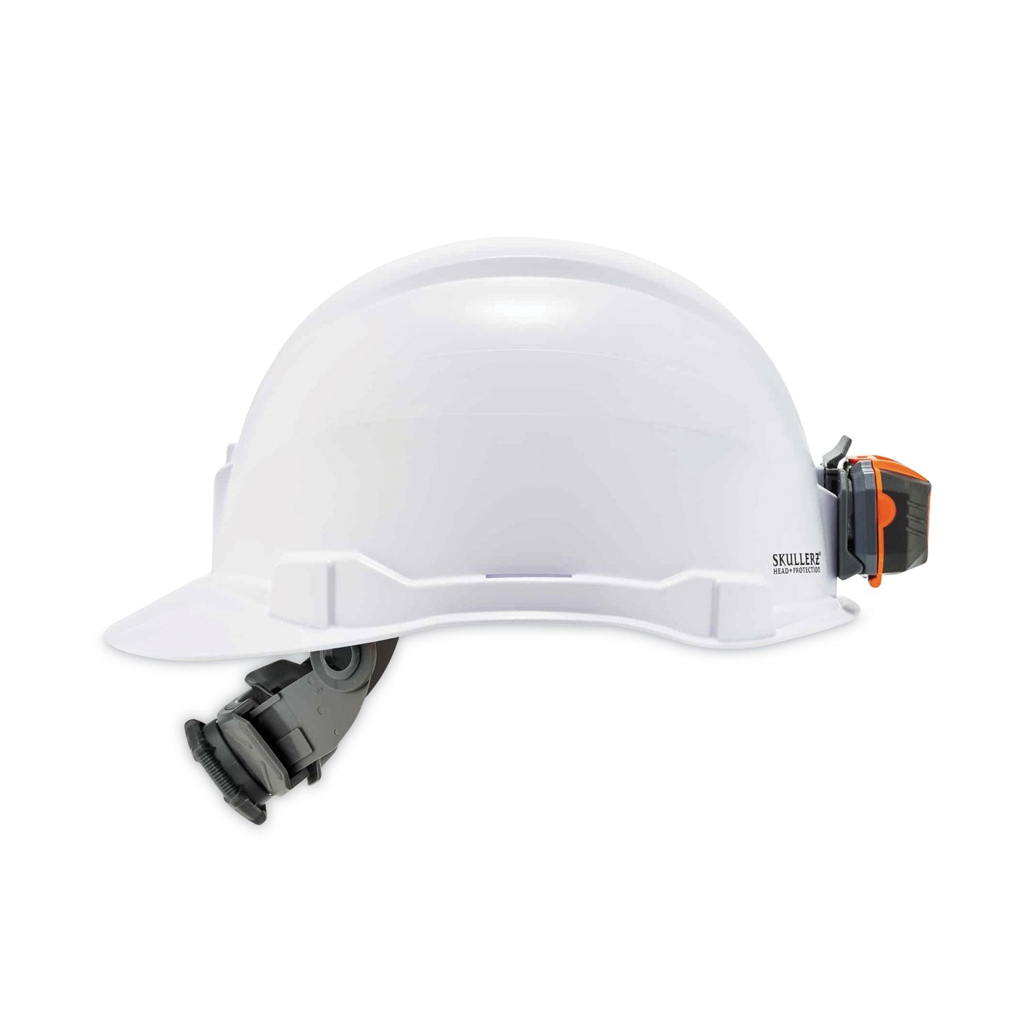 ergodyne Skullerz 8970LED Class E Hard Hat Cap Style with LED Light, White (60142)