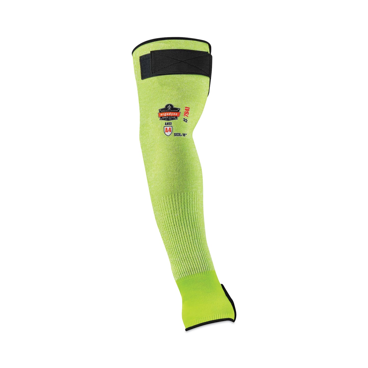 ergodyne ProFlex 7941-PR CR Protective Arm Sleeve, 18", Lime, Pair (17943)