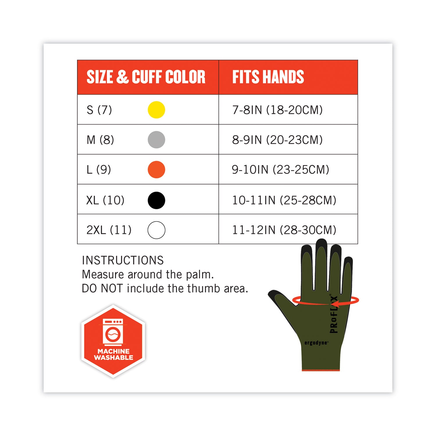 ergodyne ProFlex 7042 ANSI A4 Nitrile-Coated CR Gloves, Green, 2X-Large, Pair (10346)