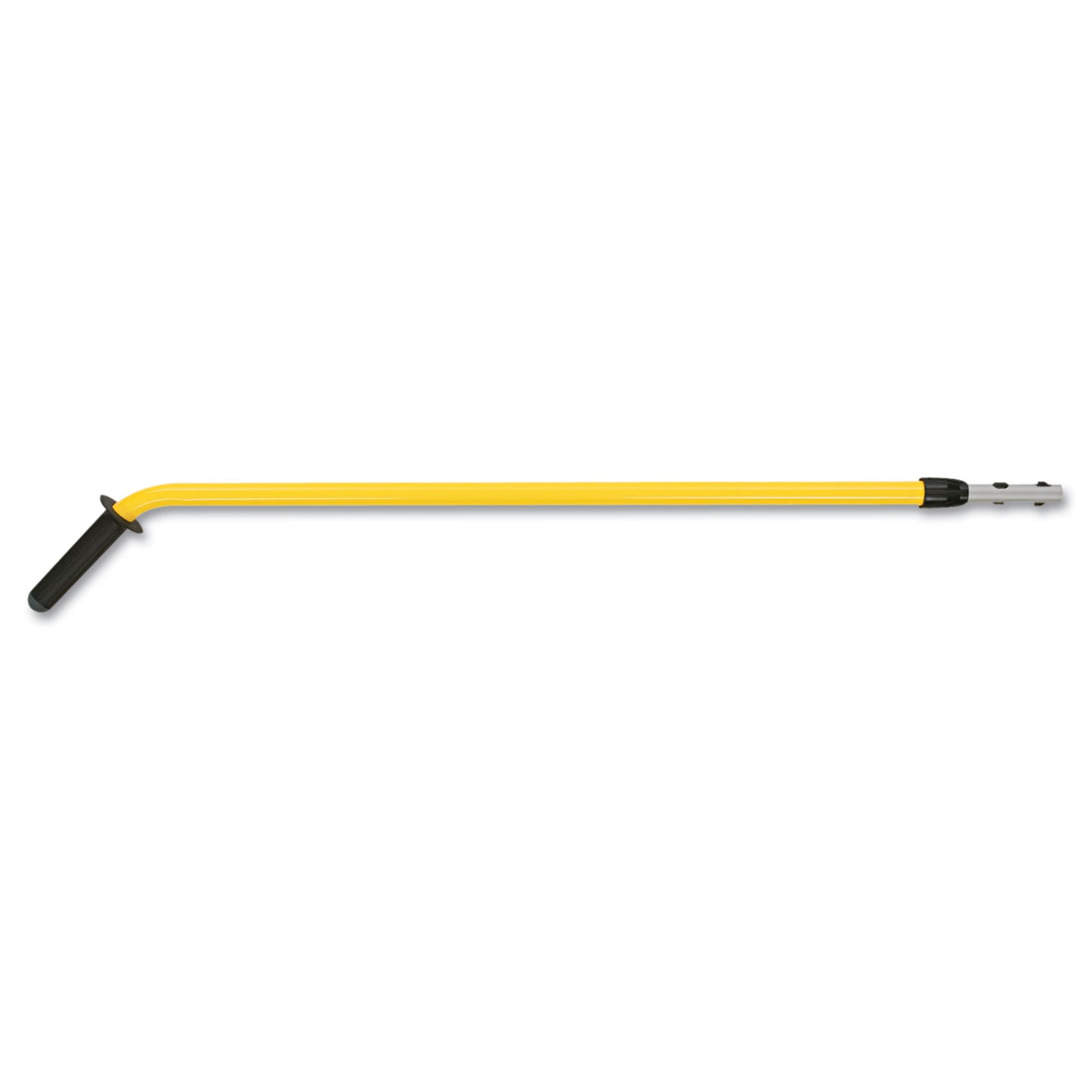 Rubbermaid HYGEN 48-72" Quick-Connect Ergo Adjustable Handle, Black/Yellow (Q760)