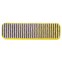 Rubbermaid Commercial Microfiber Scrubber Pad, Vertical Polyprolene Stripes, 18", Yellow, 6/Carton (Q810YEL)