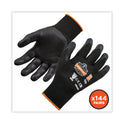 ergodyne ProFlex 7001 Nitrile-Coated Gloves, Black, Large, 144 Pairs/Pack (17854)