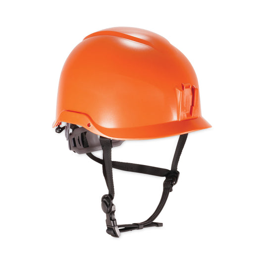 ergodyne Skullerz 8974 Class E Safety Helmet, 6-Point Ratchet Suspension, Orange (60212)