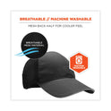 ergodyne Skullerz 8946 Baseball Cap with Bump Cap Insert, OS, Black (23402)