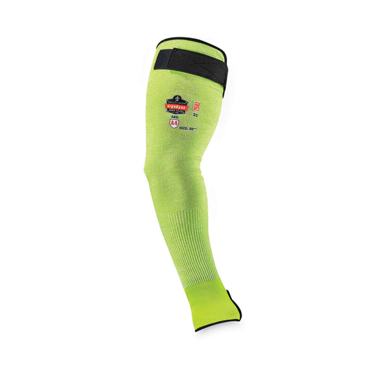 ergodyne ProFlex 7941-PR CR Protective Arm Sleeve, 22", Lime, Pair (17945)