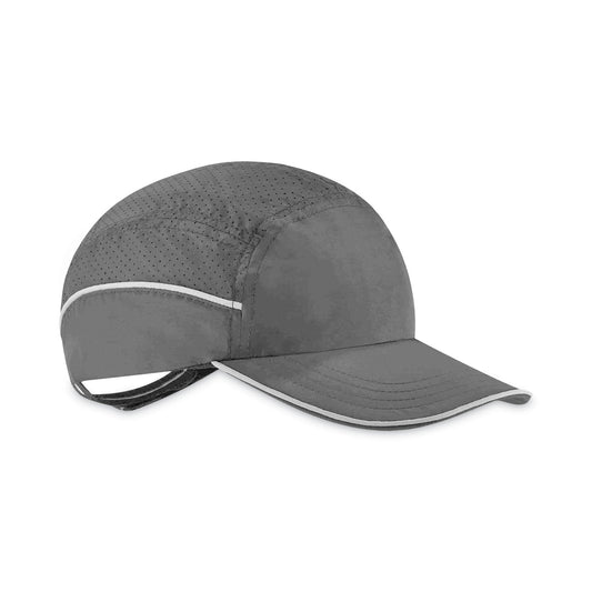 ergodyne Skullerz 8955 Lightweight Bump Cap Hat, Long Brim, Black (23367)