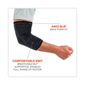 ergodyne ProFlex 651 Elbow Compression Sleeve, Medium, Gray/Black (16593)