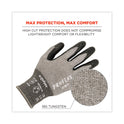 ergodyne ProFlex 7072 ANSI A7 Nitrile-Coated CR Gloves, Gray, Small, Pair (10312)