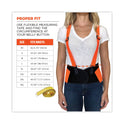 ergodyne ProFlex 100HV Economy Hi-Vis Spandex Back Support Brace, X-Small, 20" to 25" Waist, Black/Orange (11881)