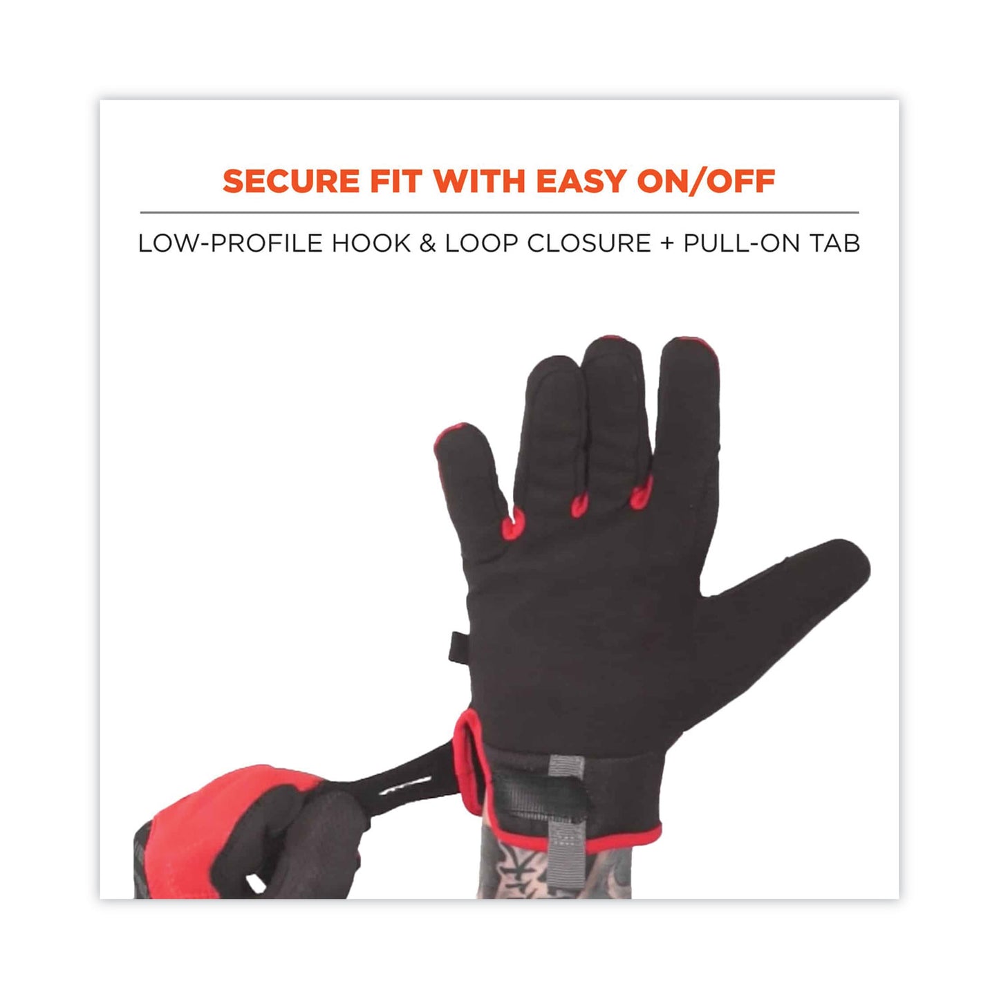 ergodyne ProFlex 812CR6 ANSI A6 Utility and CR Gloves, Black, Small, Pair (17922)