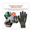 ergodyne ProFlex 7070 ANSI A7 Nitrile Coated CR Gloves, Green, Medium, 12 Pairs/Pack (18033)