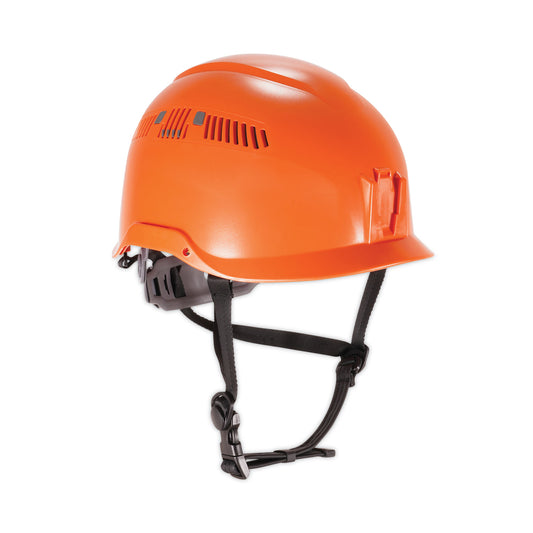 ergodyne Skullerz 8975 Class C Safety Helmet, 6-Point Ratchet Suspension, Orange (60206)