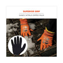 ergodyne ProFlex 7551 ANSI A5 Coated Waterproof CR Gloves, Orange, Large, Pair (17674)