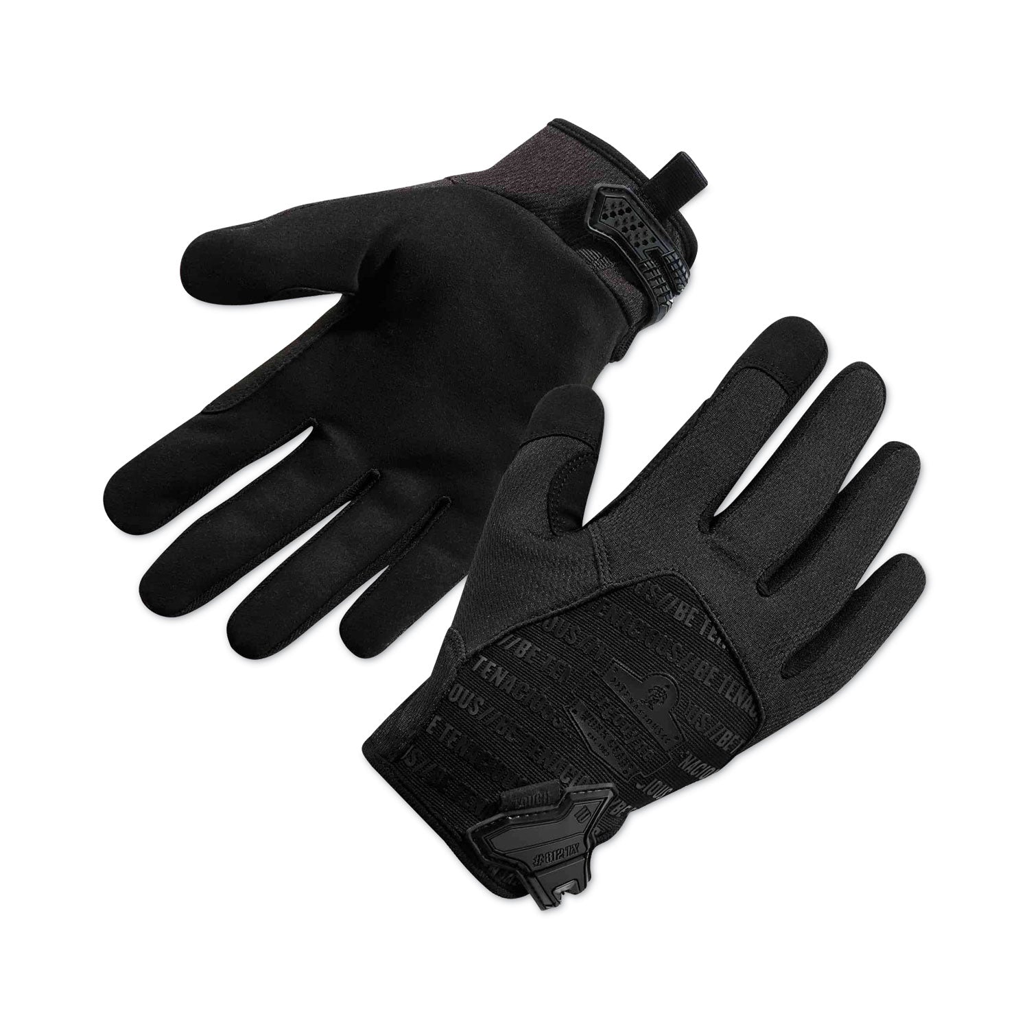 ergodyne ProFlex 812BLK High-Dexterity Black Tactical Gloves, Black, 2X-Large, Pair (17576)