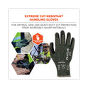 ergodyne ProFlex 7070 ANSI A7 Nitrile Coated CR Gloves, Green, Small, Pair (18042)