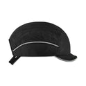 ergodyne Skullerz 8955 Lightweight Bump Cap Hat, Micro Brom, Black (23362)