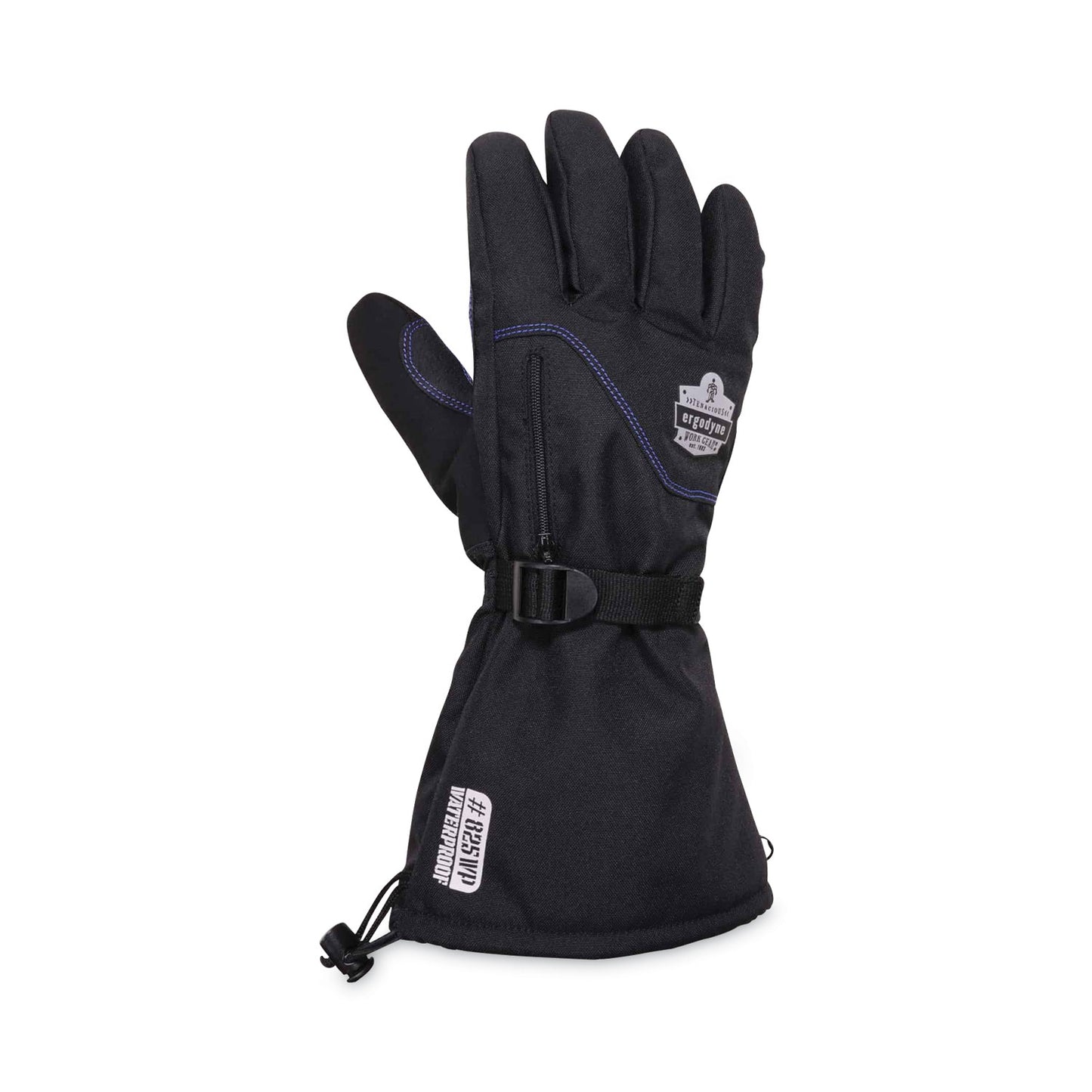 ergodyne ProFlex 825WP Thermal Waterproof Winter Work Gloves, Black, 2X-Large, Pair (17606)