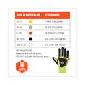 ergodyne ProFlex 7141 ANSI A4 DIR Nitrile-Coated CR Gloves, Lime, Large, Pair (17914)