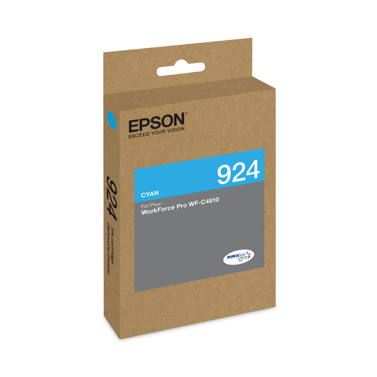 Epson T924220 (924) DURABrite Ultra 924 Ink, Cyan