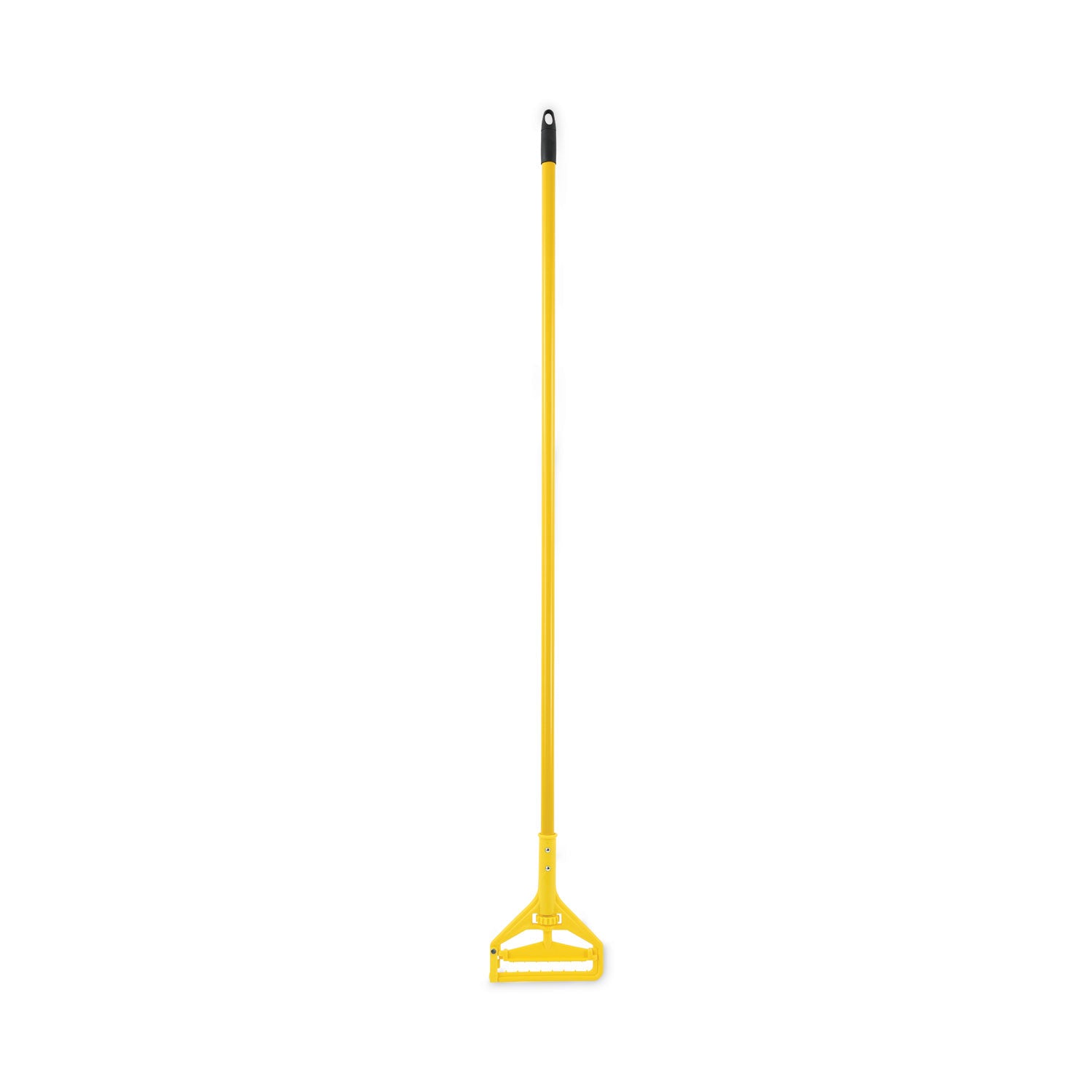 Boardwalk Looped End Mop Kit, Medium Blue Cotton/Rayon/Synthetic Head, 60" Yellow Metal/Polypropylene Handle (400MBC)