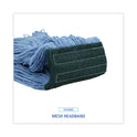 Boardwalk Mop Head, Premium Standard Head, Cotton/Rayon Fiber, Medium, Blue, 12/Carton (402BL)