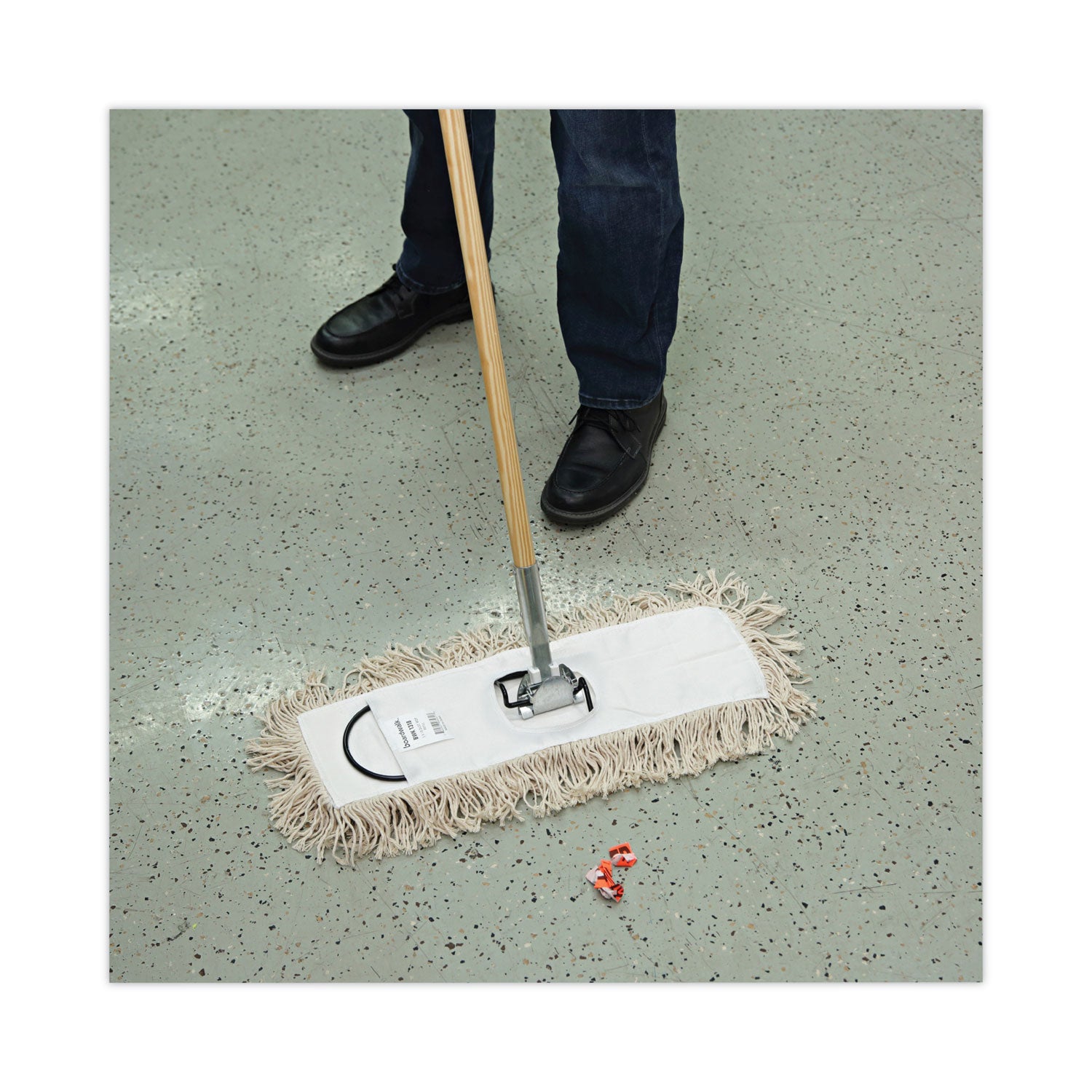 Boardwalk Industrial Dust Mop Head, Hygrade Cotton, 18w x 5d, White (1318)