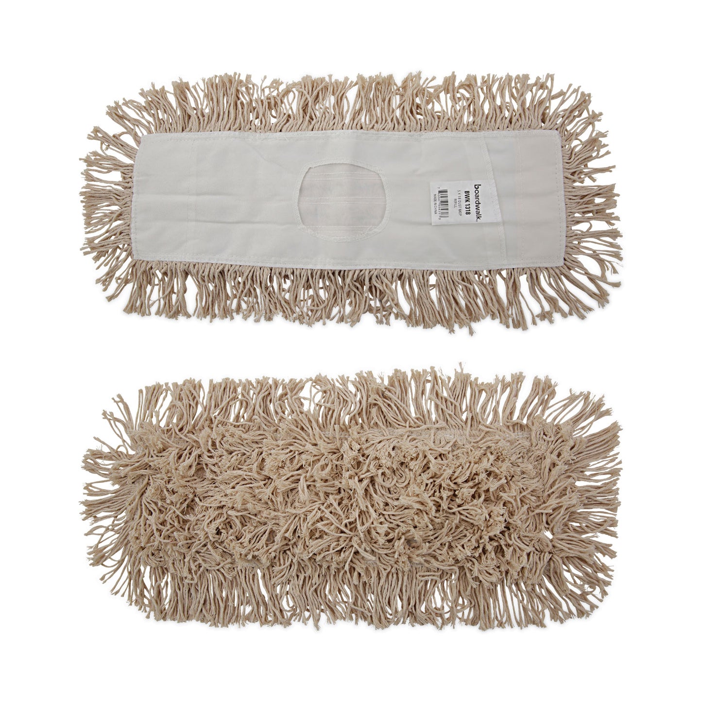 Boardwalk Industrial Dust Mop Head, Hygrade Cotton, 18w x 5d, White (1318)