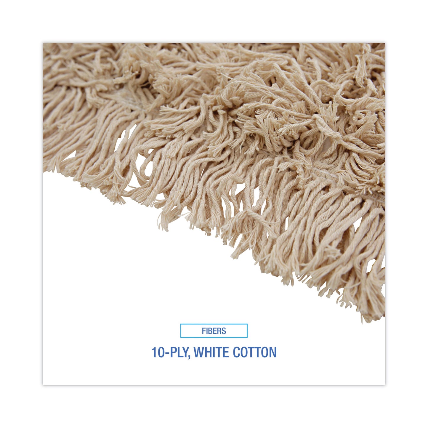 Boardwalk Industrial Dust Mop Head, Hygrade Cotton, 48w x 5d, White (1348)