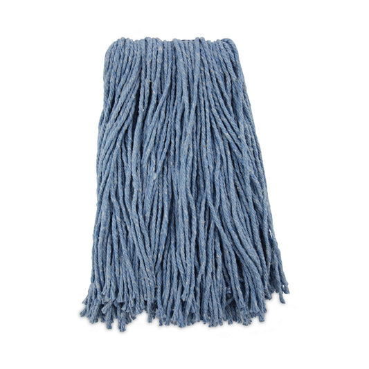 Boardwalk Mop Head, Standard Head, Cotton/Synthetic Fiber, Cut-End, #16., Blue (2016B)