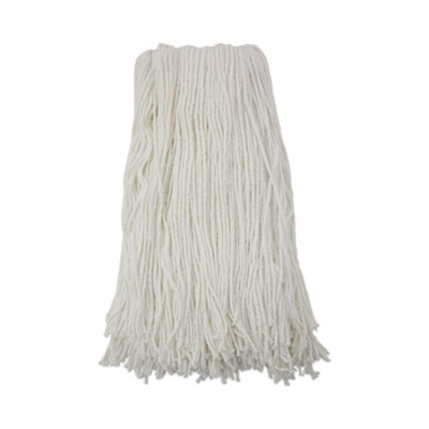 Cut-End Wet Mop Head, Rayon, No. 32, White