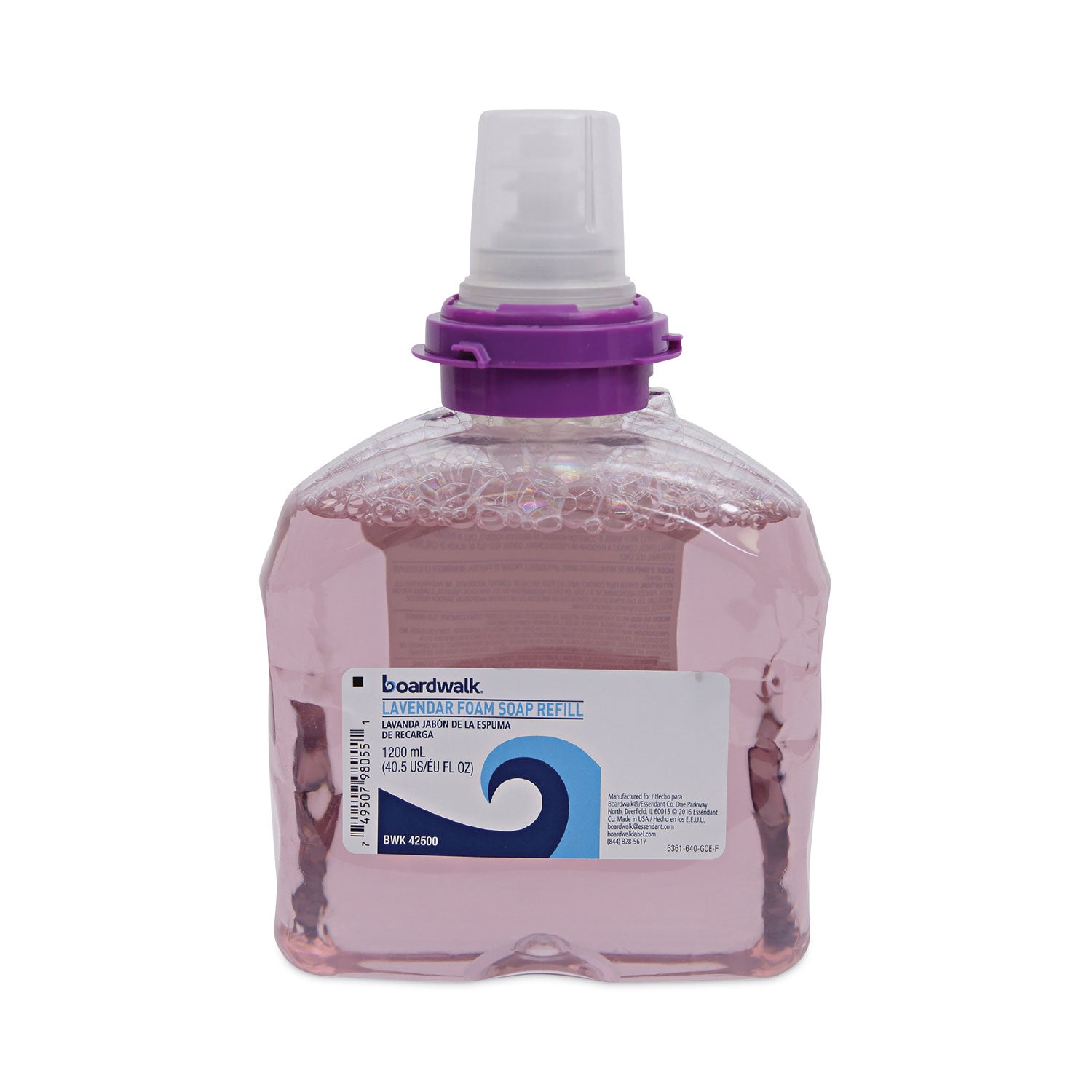 Boardwalk Lavender Foam Soap Refill, Cranberry Scent, 1,200 mL, 2/Carton (42500)